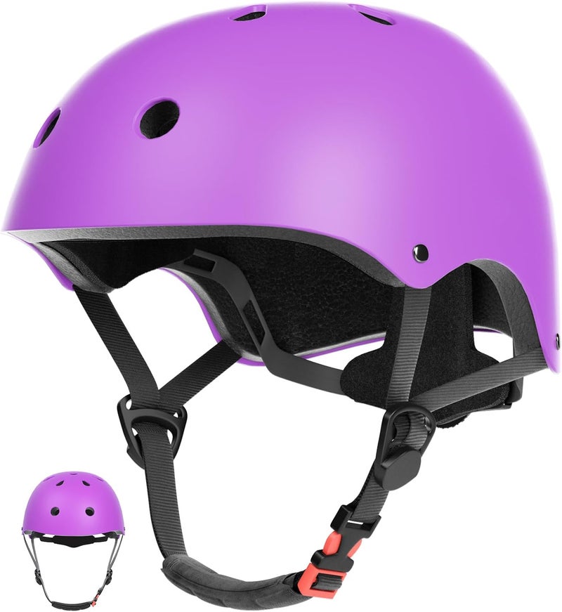 67i Kids Bike Helmet Toddler Helmets for Ages 3-8 Years Old Girls Boys Kid Adjustable Skateboard Bicycle Helmets Multi-Sport Ventilation Skateboarding Cycling Scooter Roller Skate Helmet - Image 1